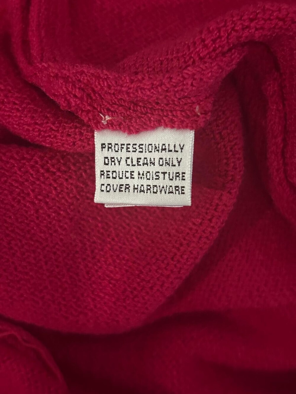 Vintage St. John Collection by Marie Gray Raspberry Pink Santana Knit Zip Cardig - Picture 6 of 7